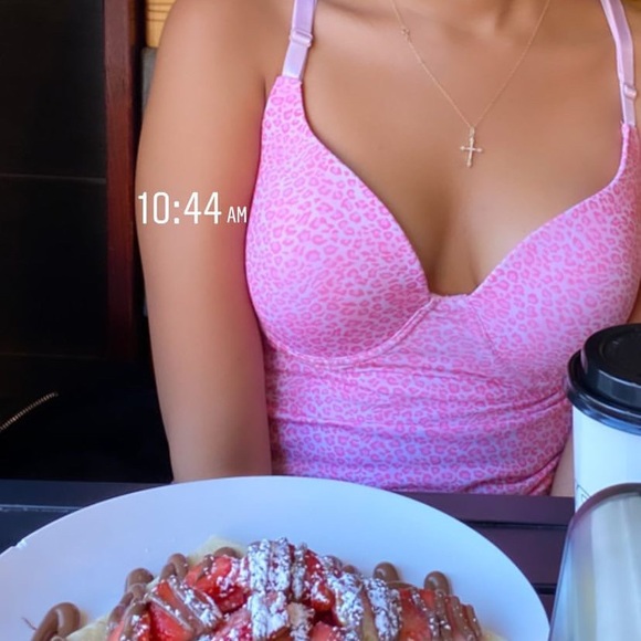 Pink cheetah corset top💕Bought from Depop and worn a couple of times! - Picture 4 of 4